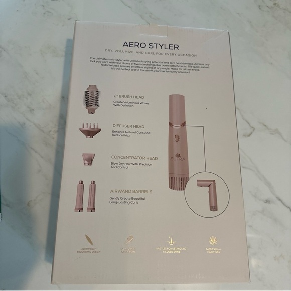 NIB Sutra Aero Styler in Pink - Picture 2 of 2
